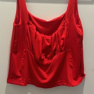 Red Crop Top